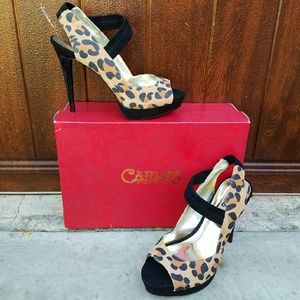 Sexy Carlos Santana Leopard Print Heels